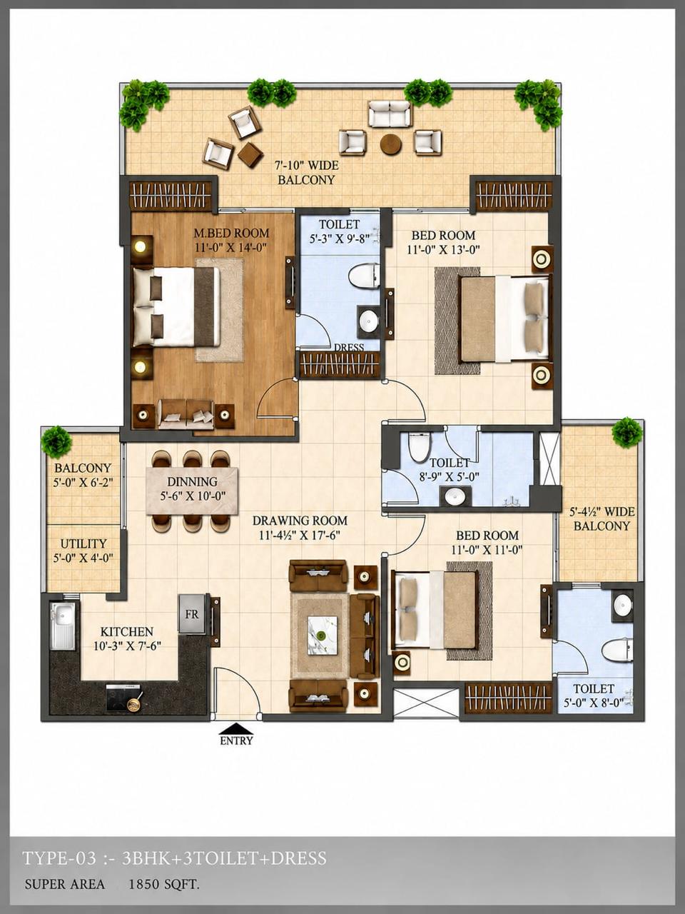 Studio residence view 1